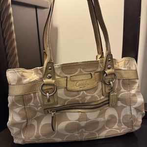 Authentic Coach Penelope Shoulder Bag in Gold